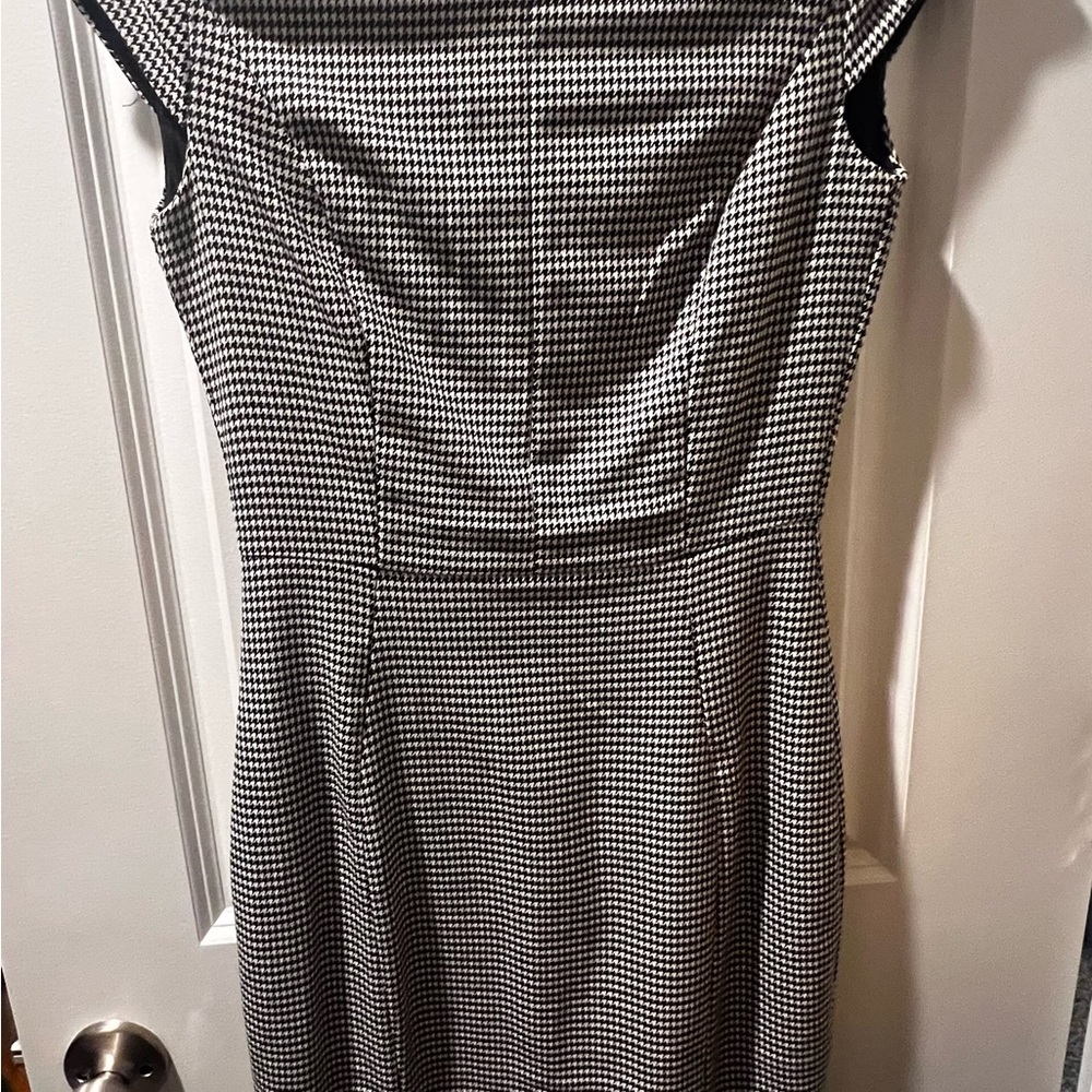 H&M Black and White Houndstooth Dress